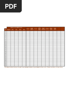 Ramadan Daily Checklist
