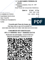 Avenida Copacabana, 757, Morada de Laranjeiras, Serra, ES - CEP: 29166820 Documento Auxiliar Da Nota Fiscal de Consumidor Eletrônica