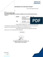 Oficio Nº0654-2022-Ic-Uac - Solicita Remita Lista de Docentes para Conformación de Registro de Pares Evaluadores