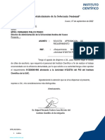 Oficio #0663-2022-Ic-Uac Solicita Aprobacion de Requerimientos de Materiales de Escritorio