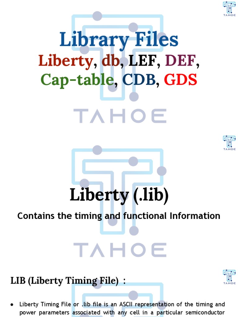 Library Timing Files: Understanding the LIB File Format | PDF ...