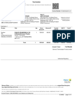 Tax Invoice for Speakers Sale