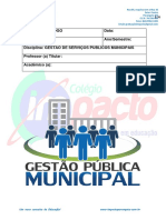 Gestão pública municipal