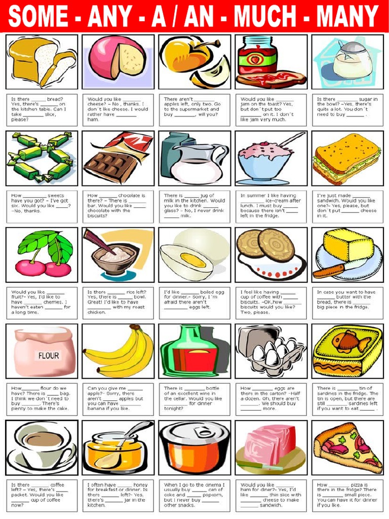 A, An, Some, Any, Much, Many2 | PDF