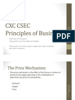 CXC CSEC POB Notes - Elements of Economics
