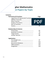 Higher Past Papers by Topic Zeta Maths