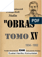 Stalin Obras Tomo 15 1934 1952 K
