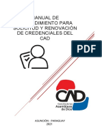 Manual de Procedimiento CREDENCIALES