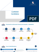 Presentación Información Financiera Candidatos CLARIDAD