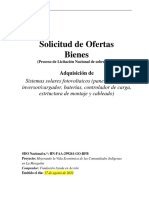 SDO Bienes Nacional Sistemas Solares Fotovoltaicos