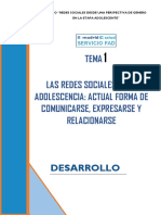 Tema 1. Redes Sociales en Adolescentes