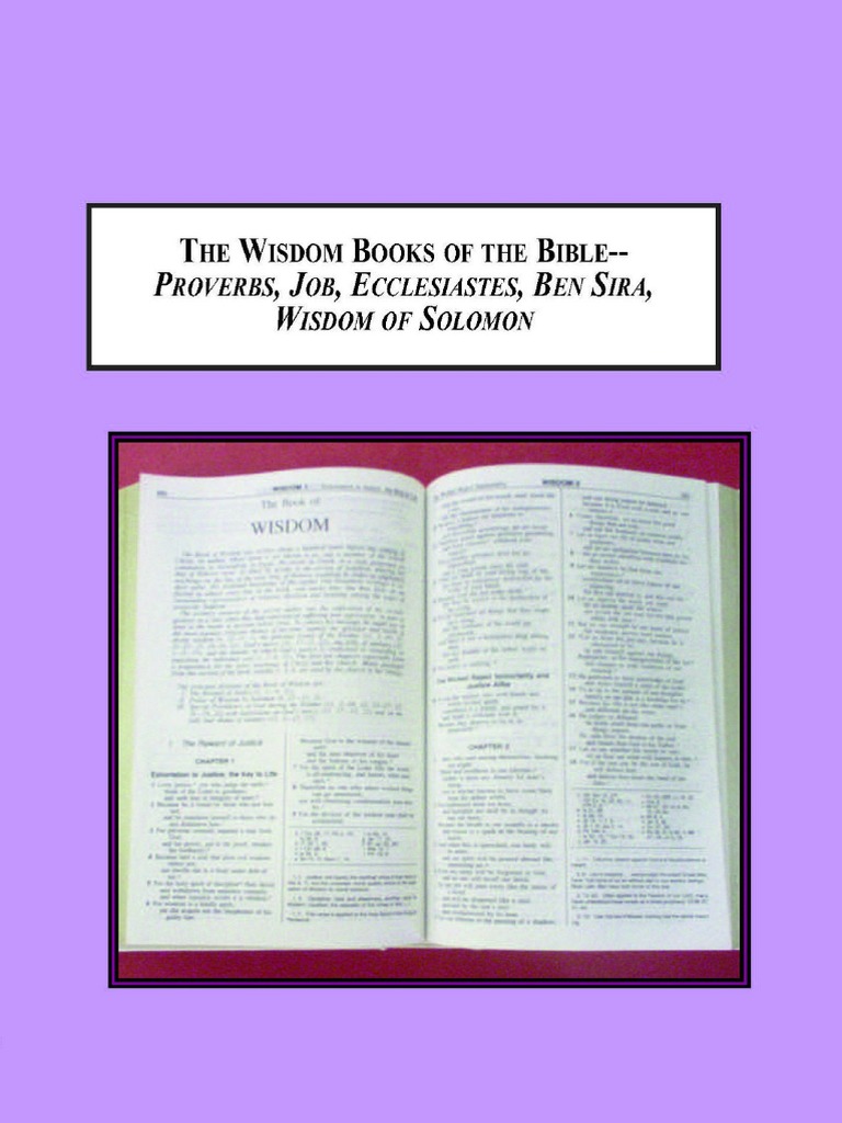 The Wisdom Books of The Bible - Proverbs, Job, Ecclesiastes, Ben Sira ...