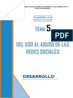 Tema 5. Del Uso Al Abuso de Las Redes Sociales