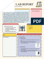 Colorful Lined Sugar Chemistry Lab Report