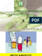 Introdução à farmácia e legislação farmacêutica