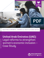 UAE Legal Reforms To Strengthen Women's Economic Inclusion