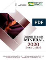 Boletim Do Setor Mineral 2013 Outubro 2020 Dados Atualizados Ate Setembro de 2020