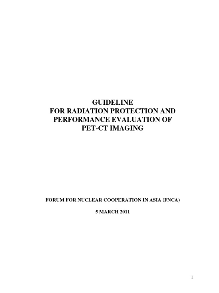 Guideline Pet CT | PDF | Ct Scan | Positron Emission Tomography