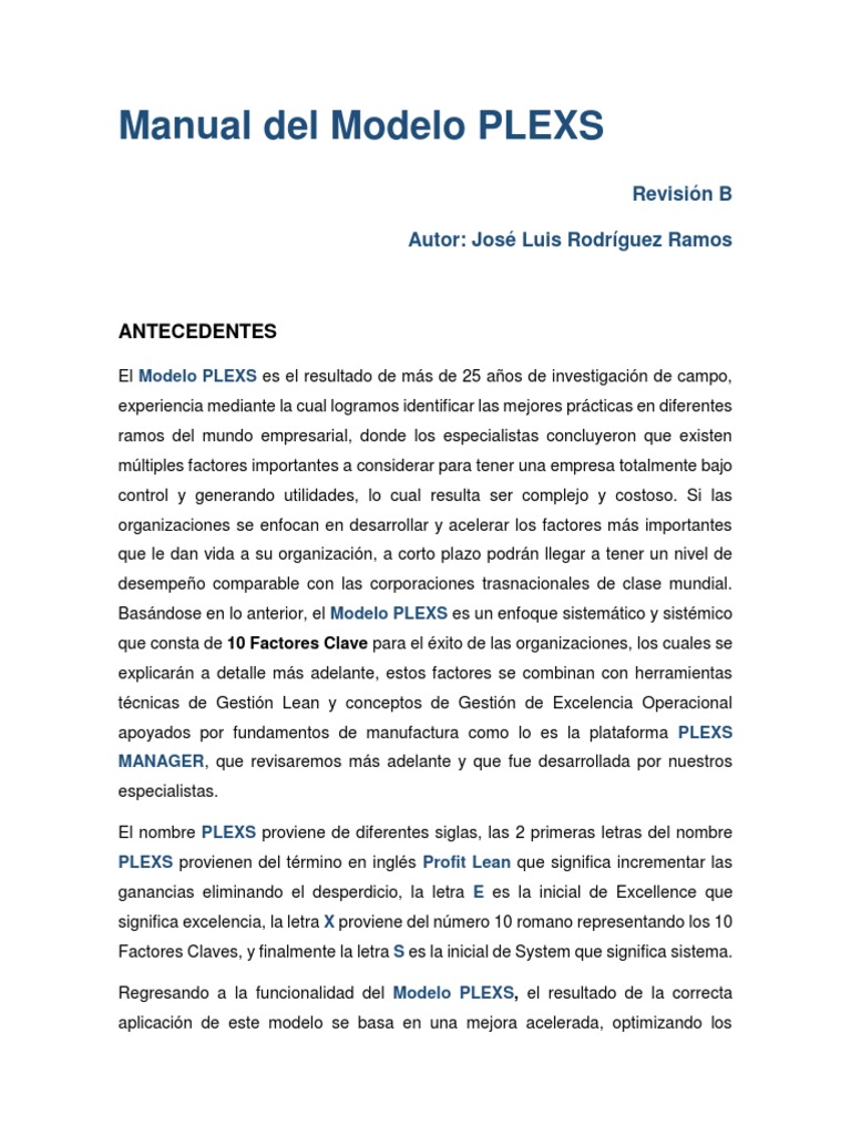 PLEX CAPITULO 8 Rev B | PDF | Business | Sistema de informacion