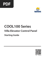 COOL100 Series Villa Elevator Control Panel Starting Guide