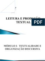 Textualidade e Organização Discursiva