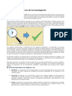 Formula Los Objetivos de La Investigación