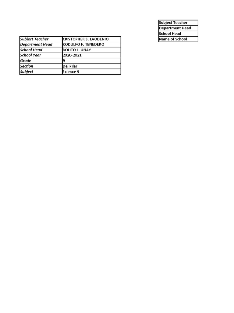 Class Record SMEA Ready | PDF