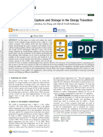 The Role of Carbon Capture and Storage in The Energy Transition