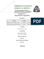 Informe 1. Elementos - Máquinas y equipos