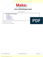 Arduino LCD Birthday Card