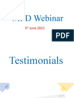 MPD Webinar Testimonials