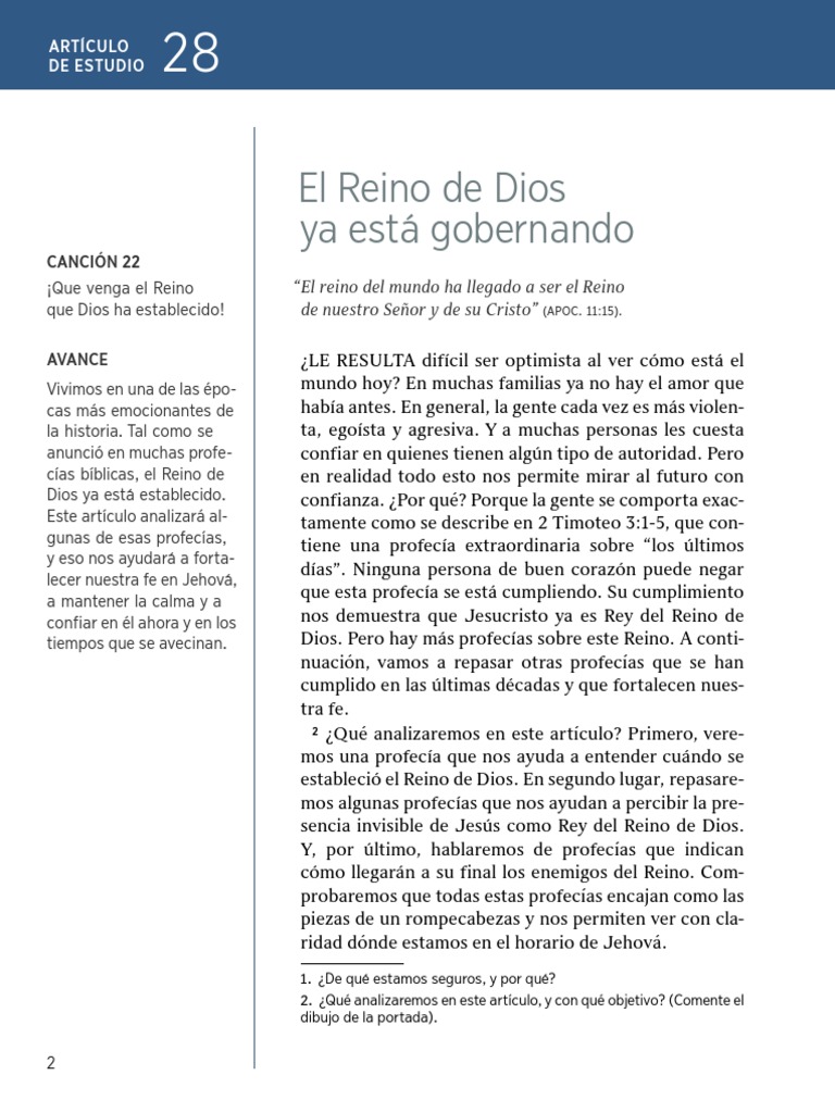 El Reino de Dios Ya Est A Gobernando: "El Reino Del Mundo Ha Llegado A ...