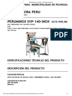 Seleccionadora de granos Peruminox SVP-140-INOX a S/15,949