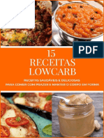 15 Receitas Lowcarb - Baixo Carboidrato