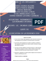 Recetas Equipo 4. Patrimonio y Geografia Gastronomica Internacional