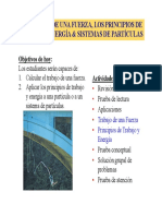 El Trabajo de Una Fuerza y Los Principios Del Trabajo y La Energía