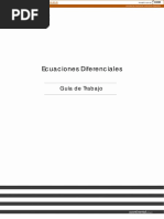Ecuaciones Diferenciales: Guía de Trabajo