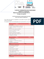 Presupuesto doméstico grupos gastos