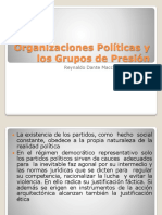 Organizaciones Políticas y Los Grupos de Presión
