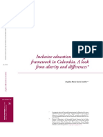 Inclusive Education and Legal Framework in Colombia. A Look From Alterity and Differences