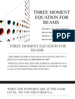 Three Moment Equation For Beams