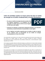 Cobro de Pérdidas Explica La Mayor Parte Del Alza en Tarifas de Energía en El Caribe: Fundesarrollo y Frontier Economics