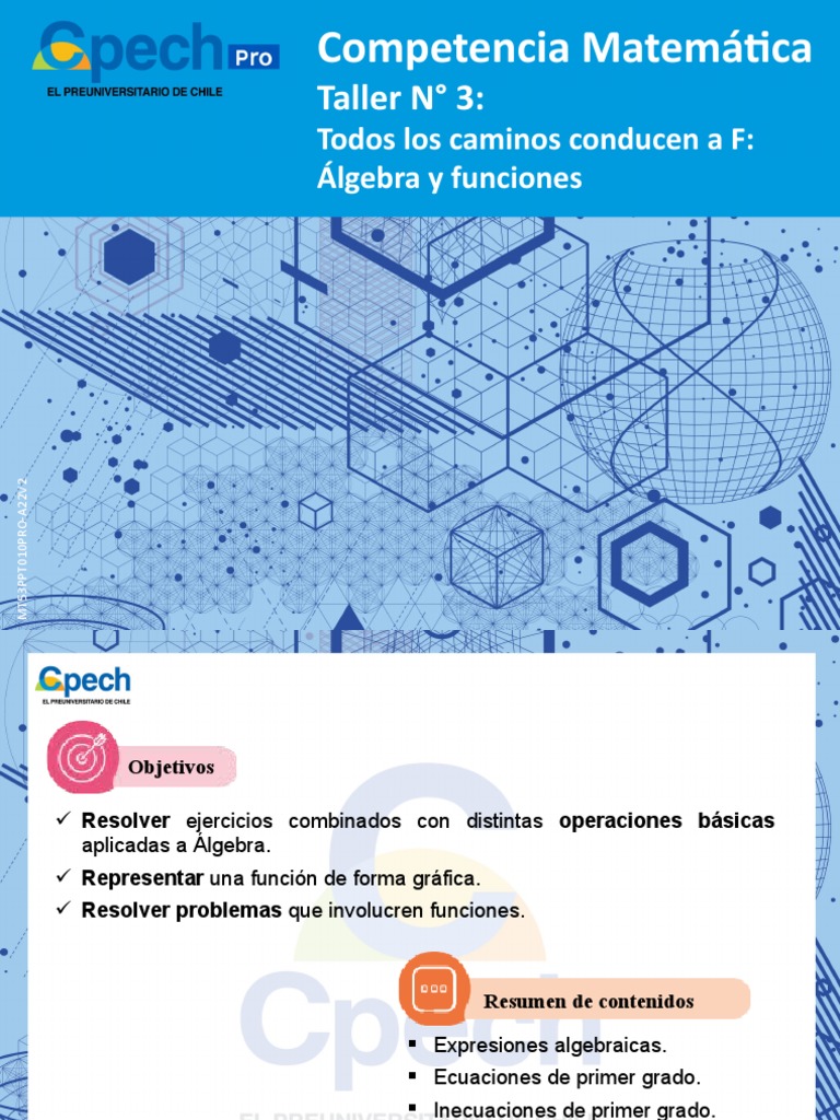 Taller de Álgebra y Funciones | PDF | Ecuaciones | Álgebra