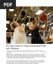 Basketball Fouls and Violations