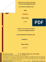 Examen de Metrología sobre tolerancias e incertidumbre de medidas