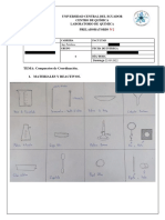 Prelaboratorio - Compuestos de Coordinacion