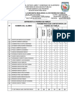 Lista de Cotejo y Evaluacion Diagnostica