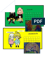 Calendario Otaku