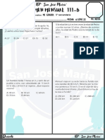 1er Examen Mensual Iii-B: IEP " San José María"