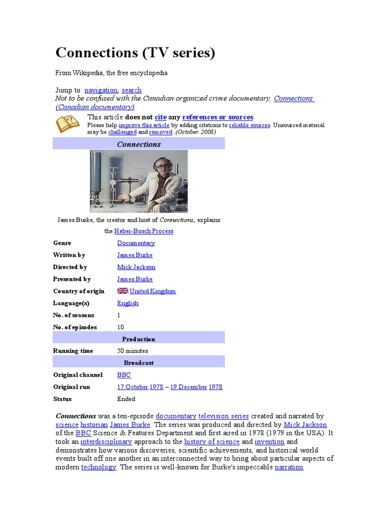 James Burke's Connections Documentary | PDF | Science